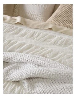 Flash Sale 👍 Australian House & Garden Yamba Seersucker Quilt Cover Set in White 😀 -Cozy Bed Store 843961150 3 720x928