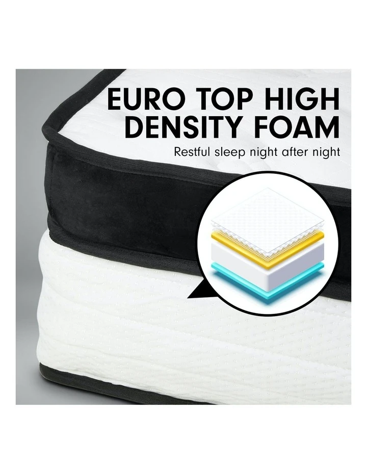 Outlet ❤️ Laura Hill Queen Mattress Bed Size Euro Top 5 Zone Spring Foam 32cm 👍 7 Outlet ❤️ Laura Hill Queen Mattress Bed Size Euro Top 5 Zone Spring Foam 32cm 👍 - Image 7