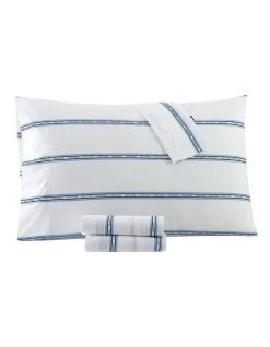 Top 10 ⌛ Tommy Hilfiger Home Stripe Sheet Set Vista Blue 😀