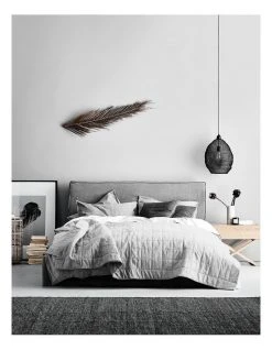 Best Pirce 👏 Aura Home Chambray Bed Cover in Dove 🤩