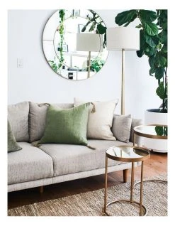 Outlet 👏 Madras Link Goa 55X55cm Cushion Green 😍 -Cozy Bed Store 847442800 3 720x928