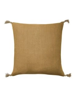 Best Pirce 🔥 Madras Link Goa 55X55cm Cushion Mustard 🌟