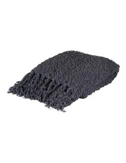 Coupon ❤️ Madras Link Alpine Charcoal Throw 130x150cm ⌛