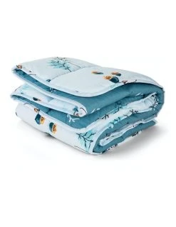 Flash Sale ⌛ Life Tree Kids Weighted Blanket - Light Blue Calming Blanket - 2.5kg ✔️