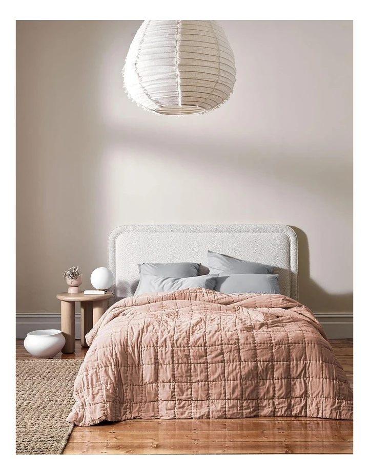 Best Pirce ❤️ Aura Home Luxury Velvet Bed Cover in Rosewater ⭐ 2 Best Pirce ❤️ Aura Home Luxury Velvet Bed Cover in Rosewater ⭐ - Image 2