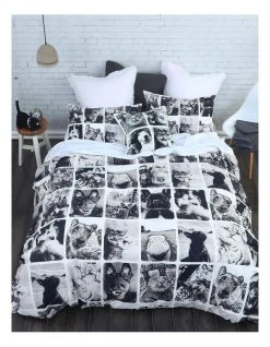 New ✔️ M.M Linen Selfies Quilt Cover Set In Multi 💯