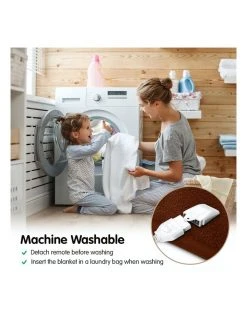 New 🎉 Laura Hill Heated Electric Blanket Throw Rug Coral Warm Fleece Winter Brown 🎁 -Cozy Bed Store 855666550 5 720x928