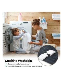 Coupon 🤩 Laura Hill Heated Electric Blanket Throw Rug Coral Warm Fleece Winter Grey 👏 -Cozy Bed Store 855666640 5 720x928