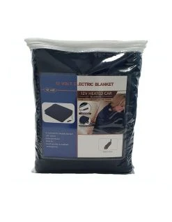 Discount ✨ Laura Hill Heated Car Blanket Travel Rug Soft Caravan Fleece Electric Throw 12 Volt Dc Auto Navy Blue ✨ -Cozy Bed Store 855666820 4 720x928