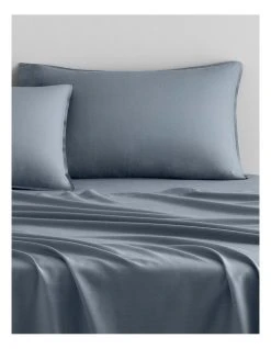 Cheapest ❤️ Sheridan Supersoft Lyocell Linen Sheet Set Collection in Bluebird 🌟 -Cozy Bed Store 855824050 2 720x928