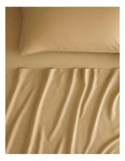 Deals ✔️ Sheridan Supersoft Lyocell Linen Sheet Set Collection in Honey ⌛