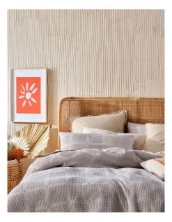 Coupon 😀 Linen House Galicia Quilt Cover Set In Blue/Sand ❤️ -Cozy Bed Store 856124380 856116460 2 720x928