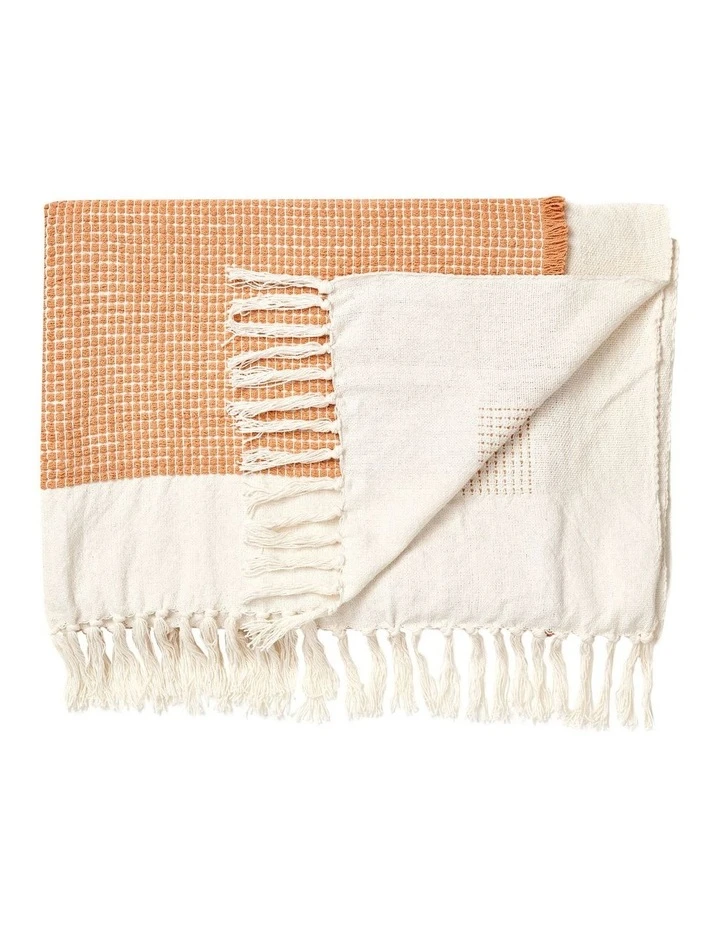 Promo 💯 Linen House Cadiza Throw Peach ❤️ 1 Promo 💯 Linen House Cadiza Throw Peach ❤️