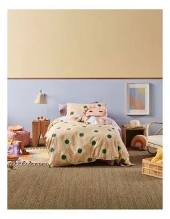 Best Sale โค๏ธ Linen House Kids Hello Sunshine Quilt Cover Set In Peach ๐