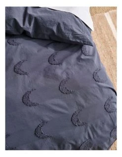 Outlet 🎁 Linen House Kids Moon Gaze Quilt Cover Set in Navy ⭐ -Cozy Bed Store 856124920 856119340 2 720x928