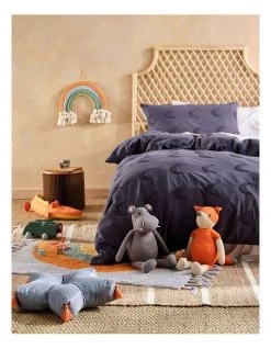 Promo ⌛ Linen House Kids Hippo Snuggle Buddy Cushion in Grey 😉 -Cozy Bed Store 856125550 3 720x928