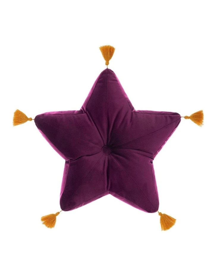 Hot Sale ❤️ Linen House Kids Super Nova Cushion in Grape 🧨 1 Hot Sale ❤️ Linen House Kids Super Nova Cushion in Grape 🧨