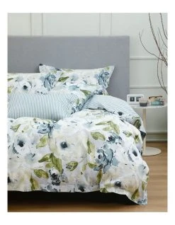 Hot Sale 🥰 Martha Stewart Abertine Quilt Cover Set Blue ❤️