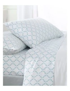 Hot Sale ✔️ Martha Stewart Grace Printed Sheet Set Green ✨ -Cozy Bed Store 858062170 6 720x928