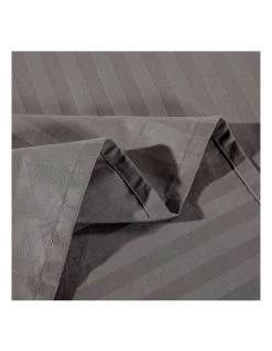 Brand new 🌟 Kensington 1200 Thread Count 100% Egyptian Cotton Sheet Set Stripe Hotel Grade In Charcoal 🥰 -Cozy Bed Store 858078640 4 720x928
