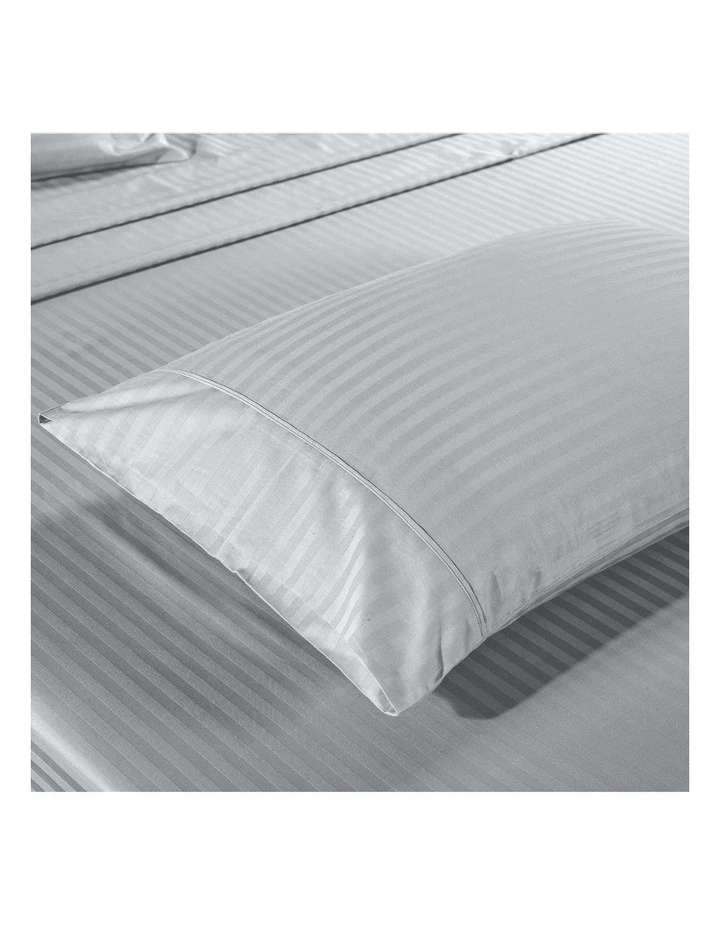Brand new โจ Kensington 1200 Thread Count 100% Egyptian Cotton Sheet Set Stripe Hotel Grade- Sliver ๐ 3 Brand new โจ Kensington 1200 Thread Count 100% Egyptian Cotton Sheet Set Stripe Hotel Grade- Sliver ๐ - Image 3