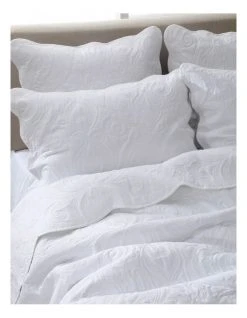 Budget 🥰 Martha Stewart Gabriella Coverlet White 🥰 -Cozy Bed Store 859318930 3 720x928