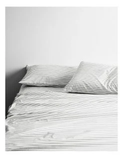 Best Sale 🧨 Aura Home Vintage Stripe Sheet Set in Smoke 😍