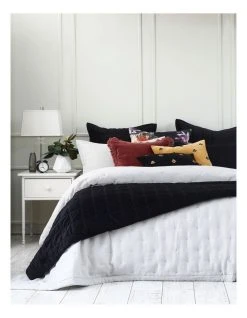 Buy โ๏ธ M.M Linen Meeka Coverlet Set In Ebony โจ