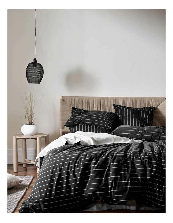 Best deal ๐ฅ Aura Home French Stripe Bedlinen Collection in Black โ 1 Best deal ๐ฅ Aura Home French Stripe Bedlinen Collection in Black โ