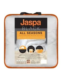 Cheap 🧨 Jaspa Black All Seasons Mattress Protector White 🥰