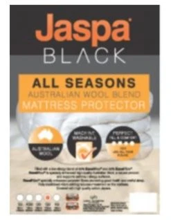 Cheap 🧨 Jaspa Black All Seasons Mattress Protector White 🥰 -Cozy Bed Store 882295210 3 720x928