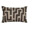 Cheap ⌛ Madras Link Kent Embroidery Cushion Charcoal 40x60cm ⭐