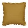 Buy ⌛ Madras Link Fringe Cushion 55cm Mustard 👏