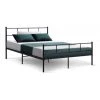 New ❤️ Artiss Sol Metal Bed Frame Double Size Black ✔️