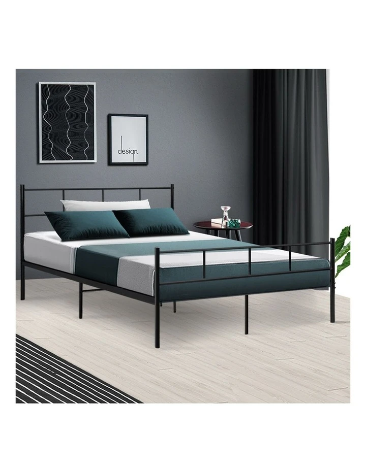 New ❤️ Artiss Sol Metal Bed Frame Double Size Black ✔️ 3 New ❤️ Artiss Sol Metal Bed Frame Double Size Black ✔️ - Image 3