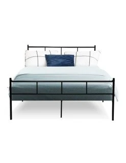 New ❤️ Artiss Sol Metal Bed Frame Double Size Black ✔️ 10 New ❤️ Artiss Sol Metal Bed Frame Double Size Black ✔️ -Cozy Bed Store 888188860 4 720x928