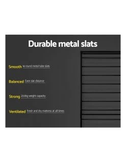 Outlet 🔥 Artiss Sol Metal Bed Frame Single Size Black 🔥 -Cozy Bed Store 888188950 6 720x928