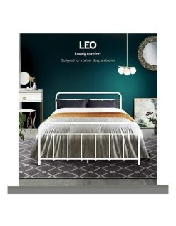 Best deal 🎉 Artiss Leo Metal Bed Frame Double Size White 👍 5 Best deal 🎉 Artiss Leo Metal Bed Frame Double Size White 👍 -Cozy Bed Store 888189220 3 720x928