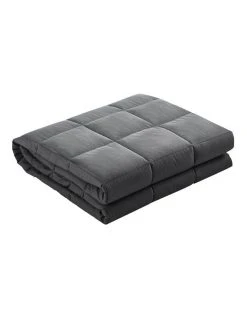 Wholesale 😉 Giselle Bedding 11KG Weighted Blanket Dark Grey 😀