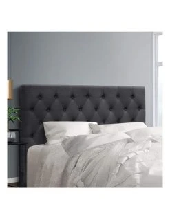 Outlet ❤️ Artiss Cappi Fabric Bed Head Queen Size Charcoal ⌛ -Cozy Bed Store 888618700 3 720x928