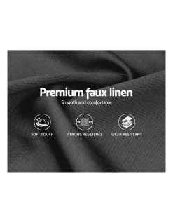 Outlet ❤️ Artiss Cappi Fabric Bed Head Queen Size Charcoal ⌛ -Cozy Bed Store 888618700 6 720x928