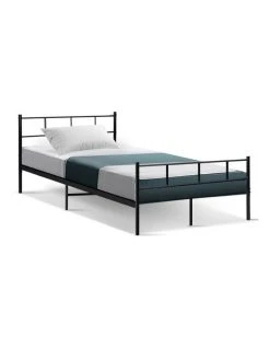 Brand new 👍 Artiss Sol Metal Bed Frame King Single Black 🌟