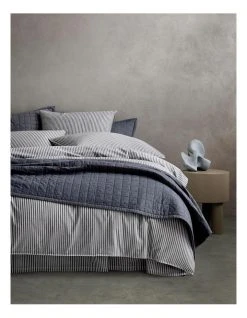 Cheap ✔️ Sheridan Reilly Stripe Quilt Cover Set In Atlantic 😀